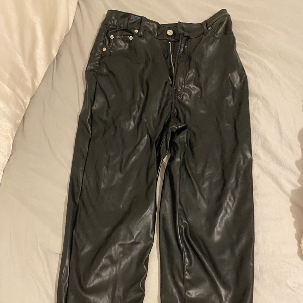 h&m leather pants